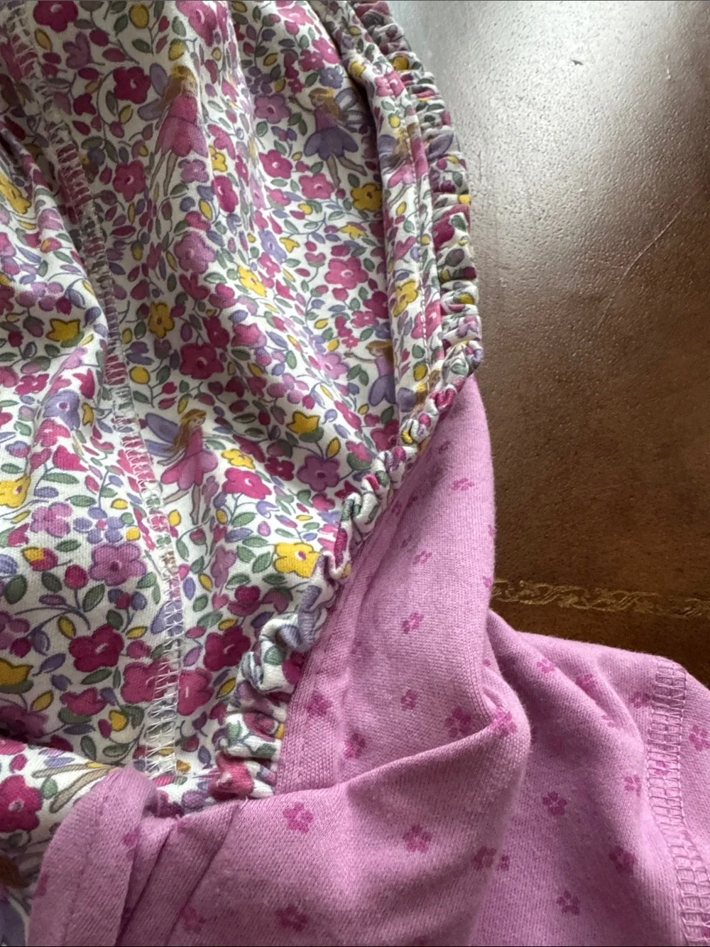 JoJo Maman Bébé Purple Fairy & Toadstool Appliqué Reversible Hoodie